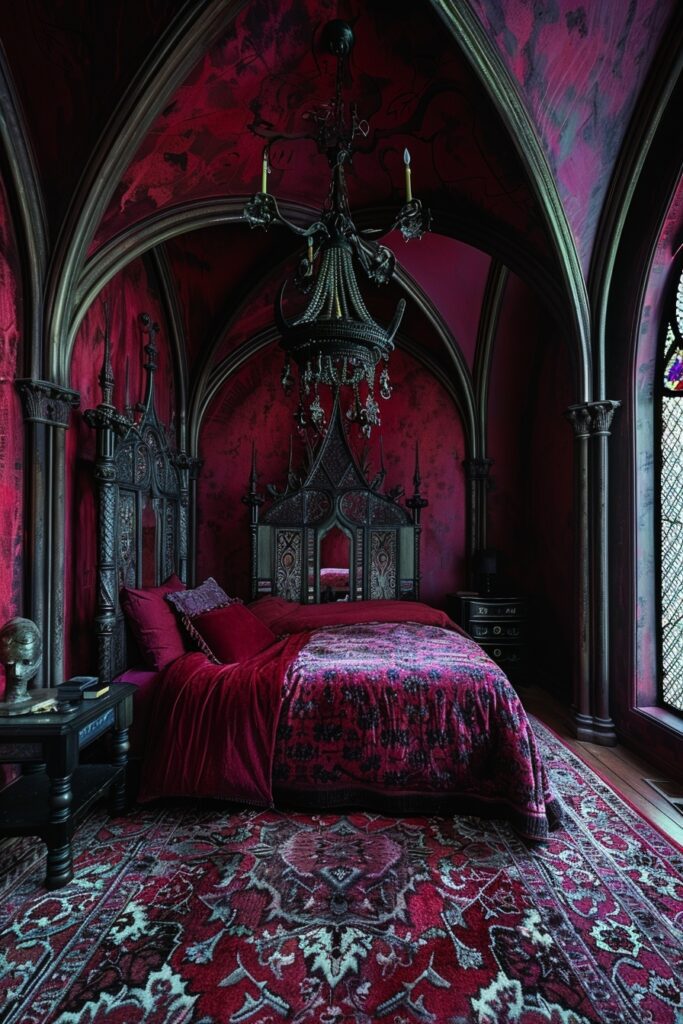 Contemporary Gothic Sleeping Room