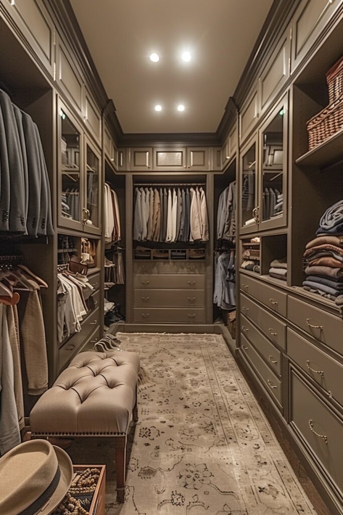 Custom His and Hers Closet System