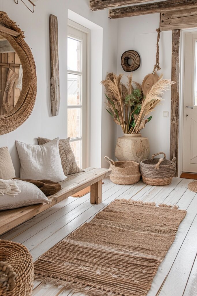 Earthy Boho Welcome Space