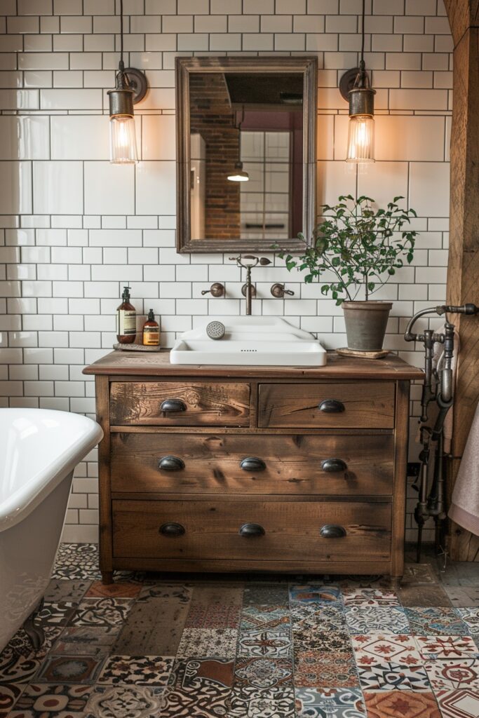 Eclectic Urban Bathroom Mix