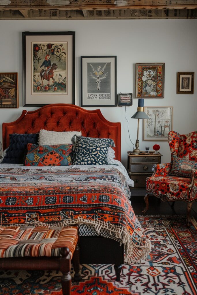 Eclectically Personalized Bedroom