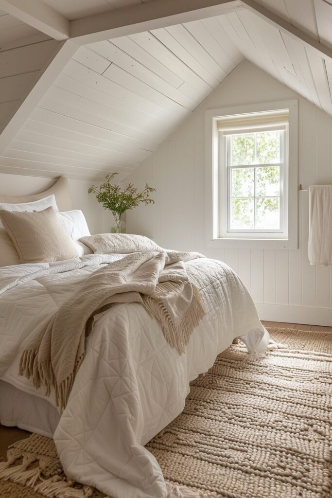 Elegant Attic Guest Bedroom