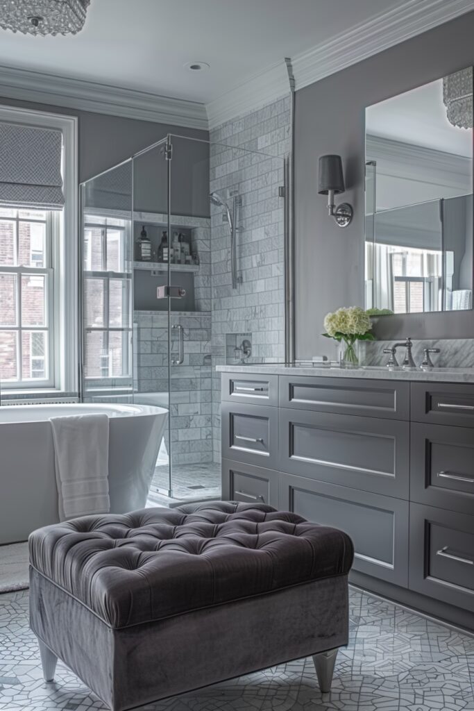 Elegant Gray Urban Bath