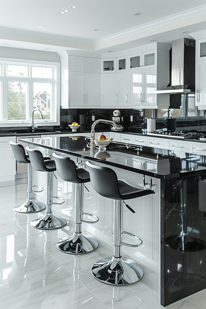 Elegant Monochrome Kitchen