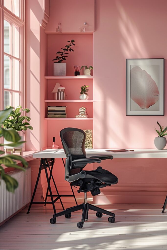 Elegant Pink Home Offices