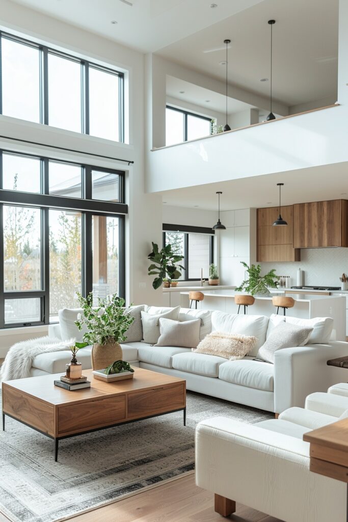 Expansive Scandinavian Open Living