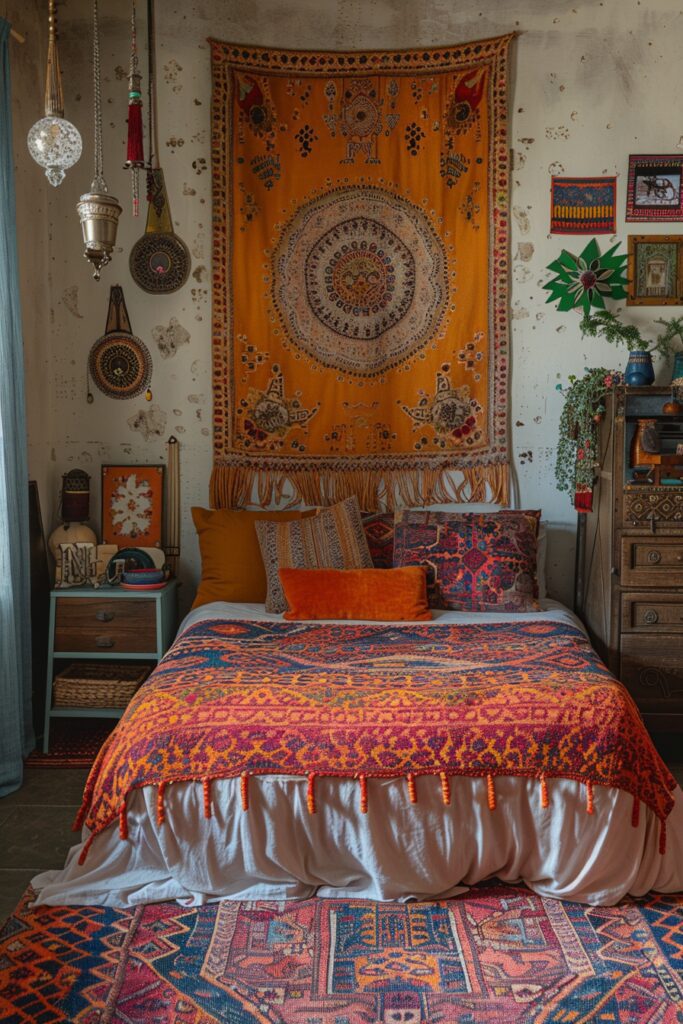 Geometric Influence Gypsy Boho Bedroom