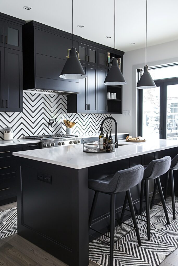 Geometrically Inspired Modern Kitchen