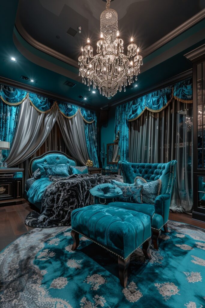 Glamorous Teal Lounge