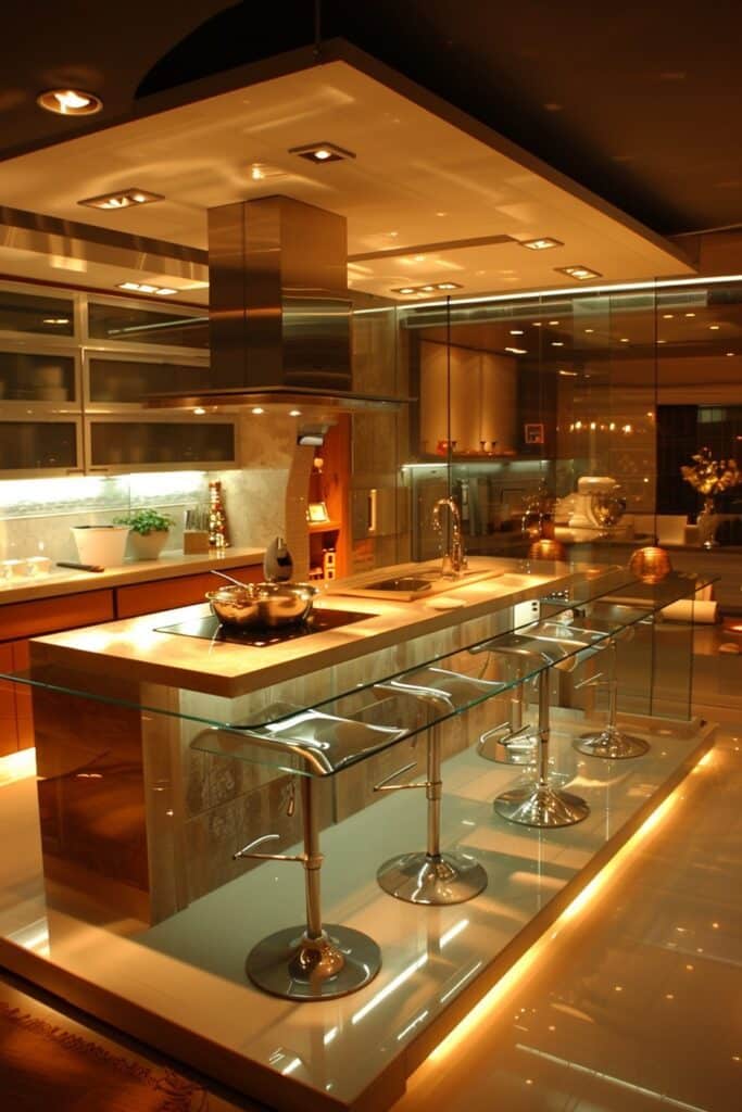 Glass Feature Kitchens