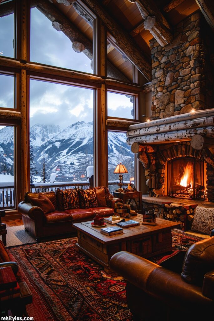 High-End Mountain Lodge Living