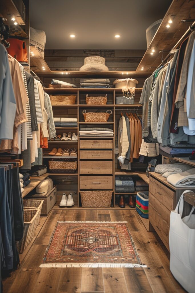 High-Tech Smart Closet Setup