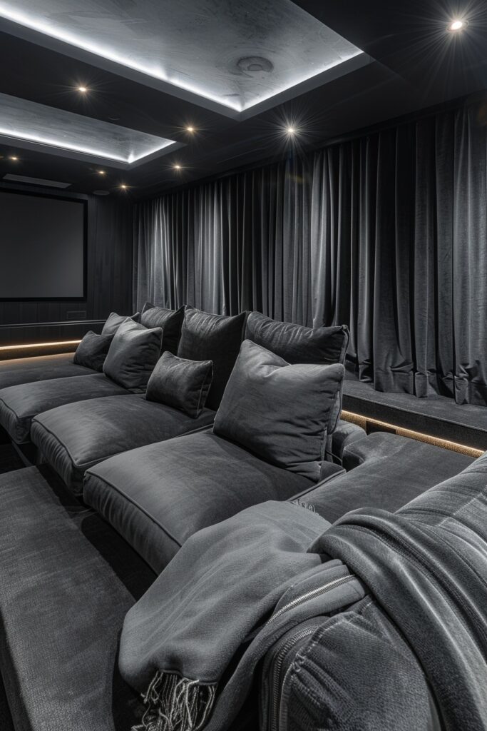 Home Cinema with Dark Flair