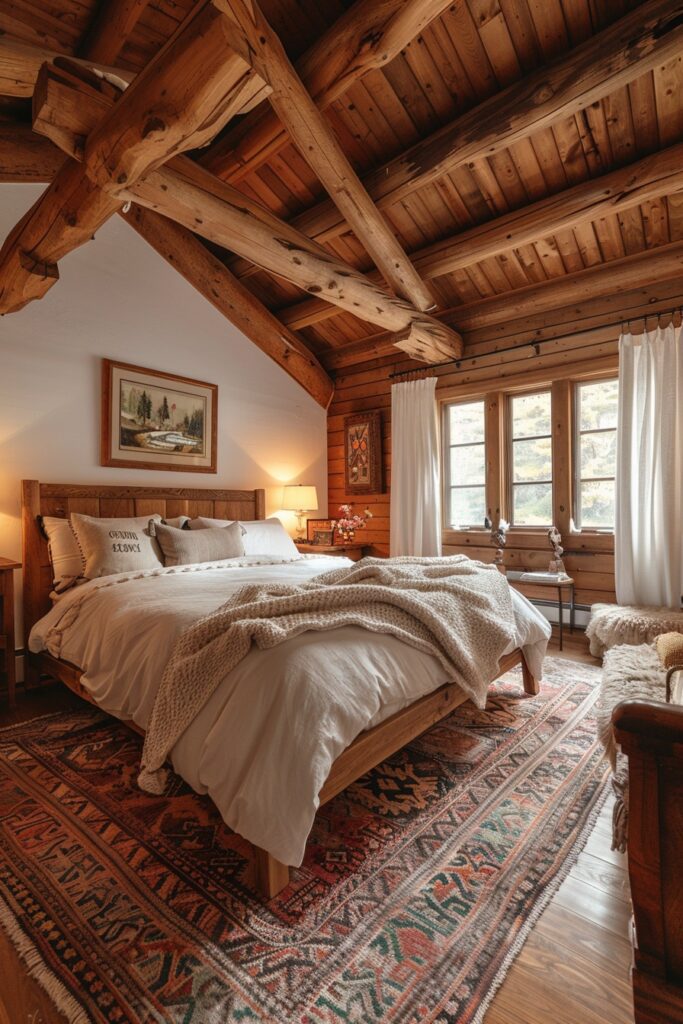 Homely Woodsy Bedroom