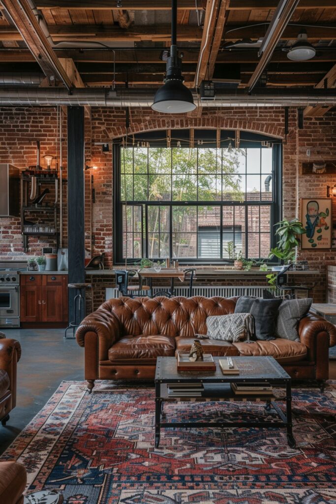 Industrial Chic Living Designs