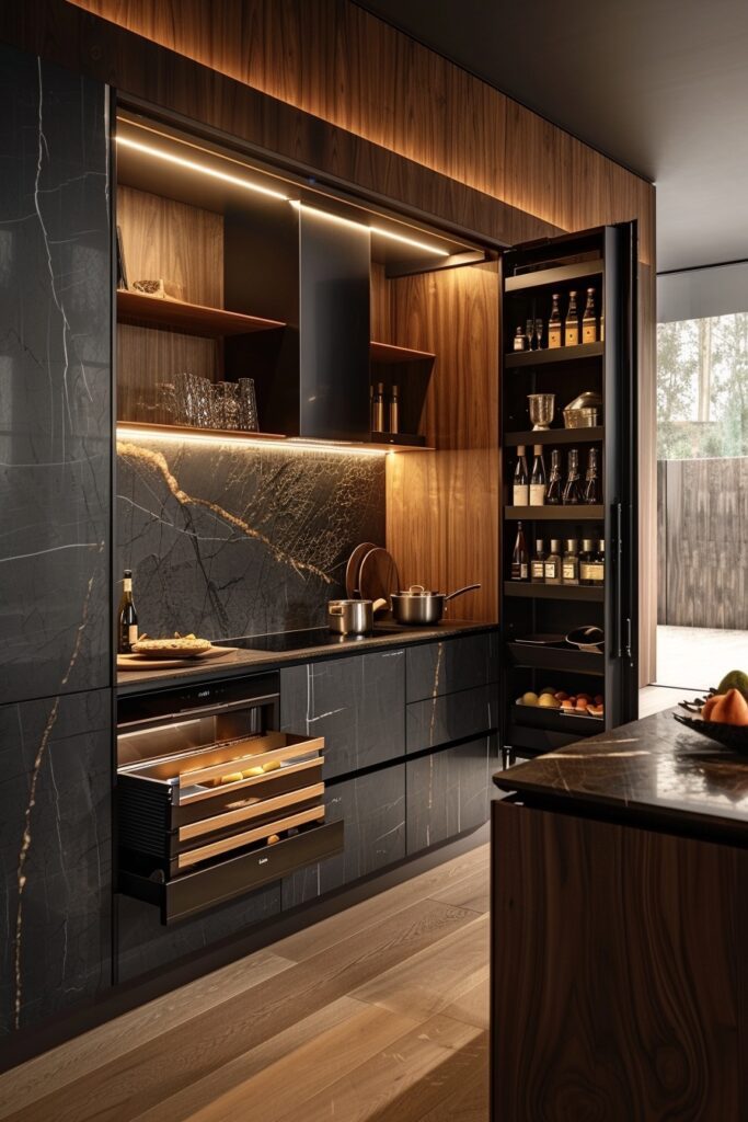 Integrated Modern Kitchens with Seamless Designs