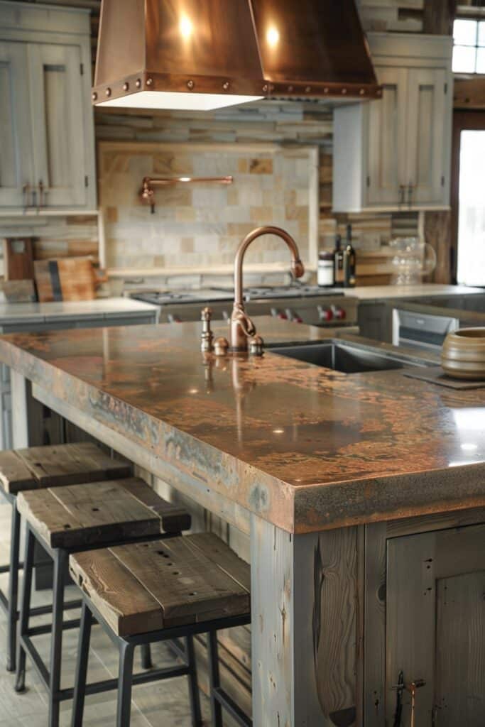 Kitchens with Mixed Material Countertops