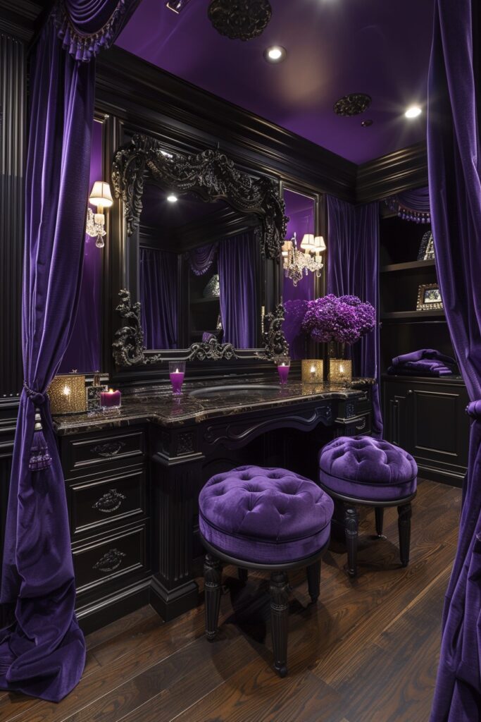 Lavish Dark Dressing Room