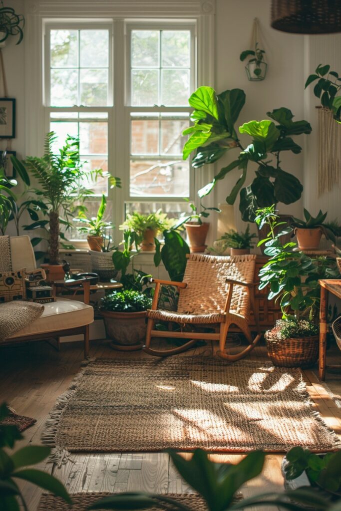 Lush Green Boho Sanctuary