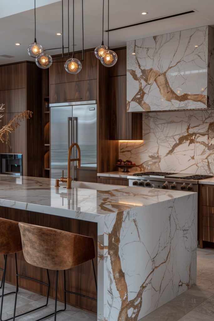 Luxurious Marble Kitchens