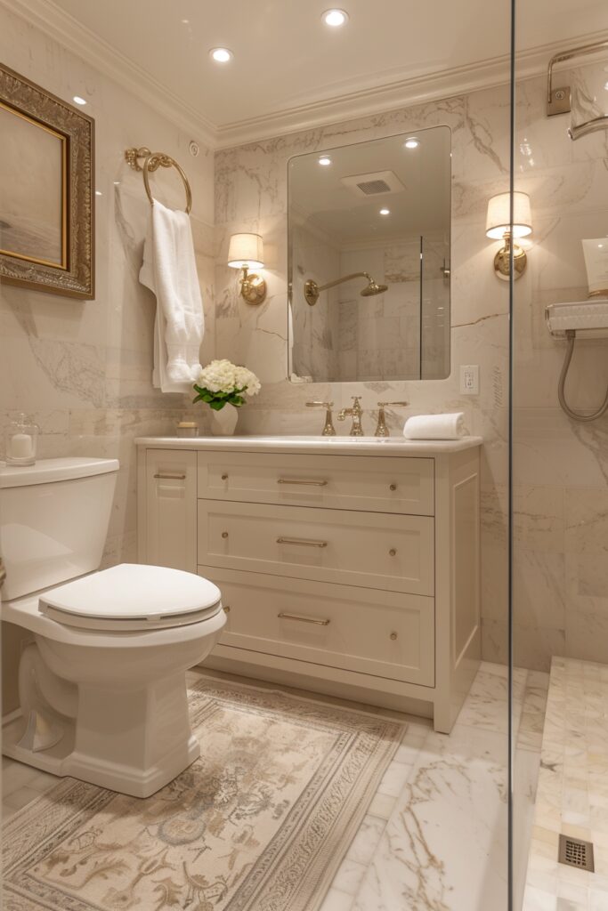 Luxurious Touches in Small Bathrooms