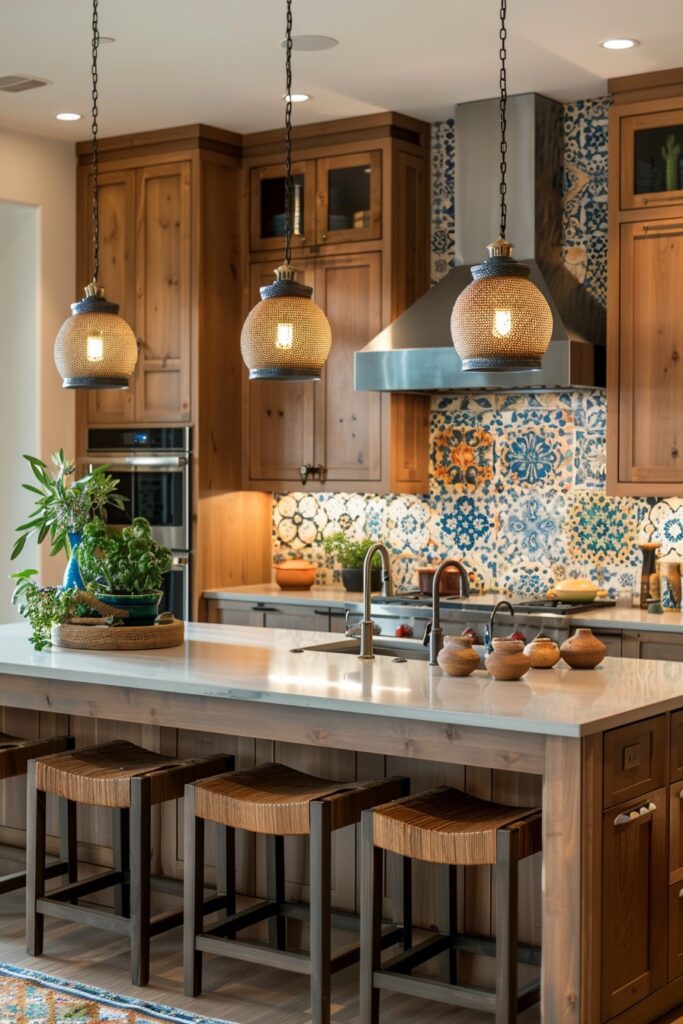 Mediterranean Charm Small Kitchen Design