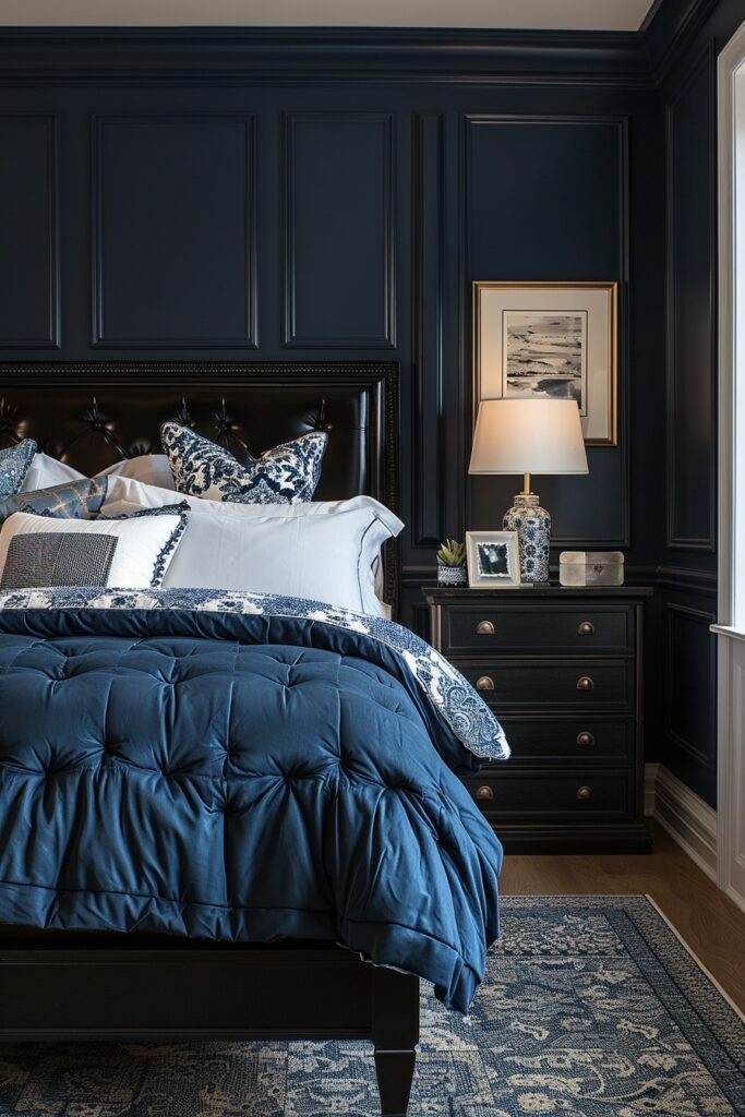 Midnight Blue Guest Room