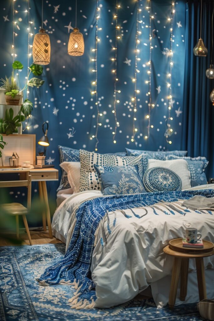 Midnight Maritime Boho Dorm