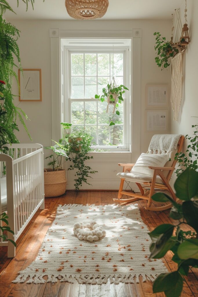 Minimalist Boho Nursery Corner