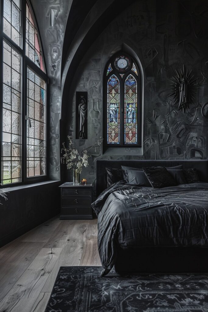 Minimalist Gothic Bedroom