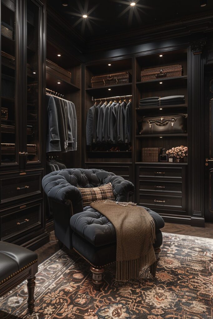 Moody Luxe Closet Space