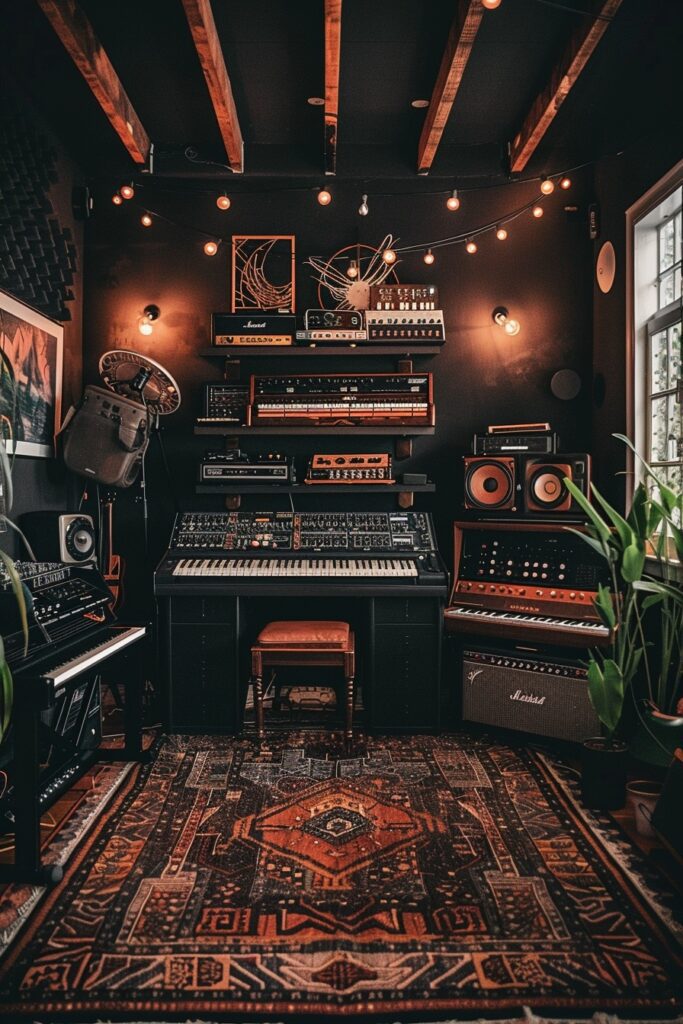 Musician’s Studio with Dark Vibes