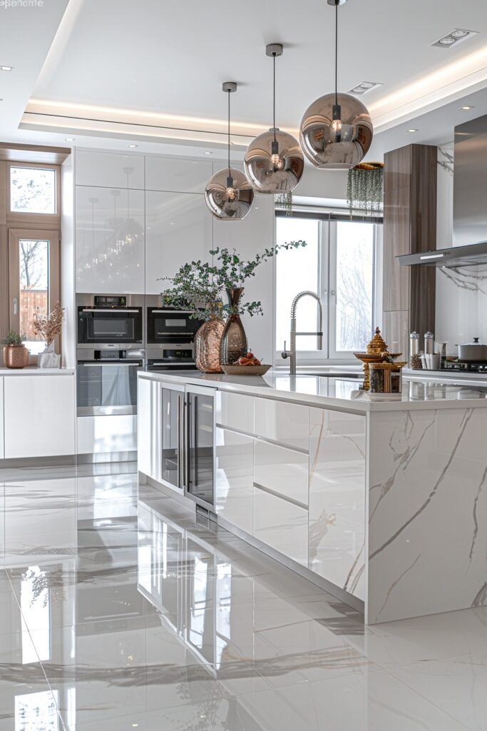 Opulent Marble Kitchen Designs