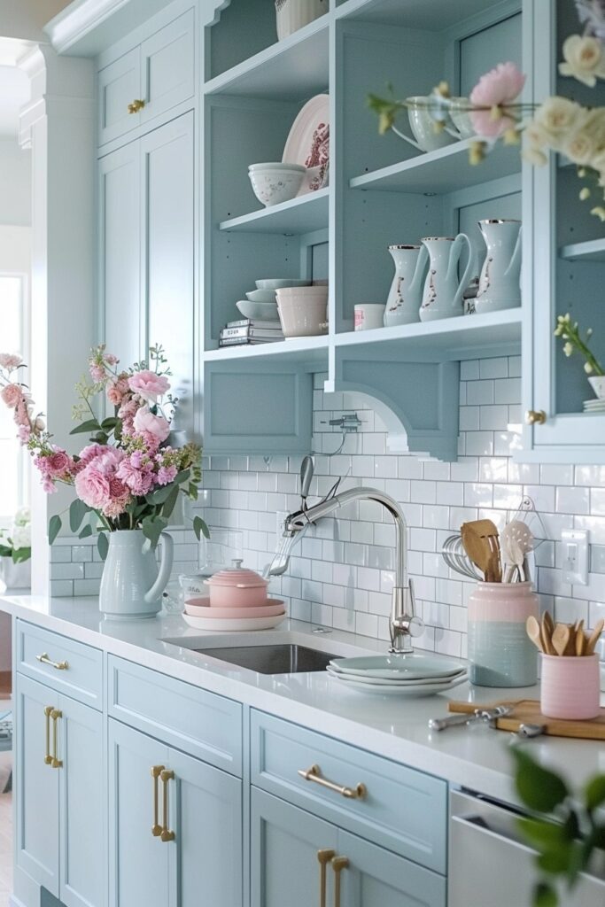 Pastel-Infused Luxury Kitchens