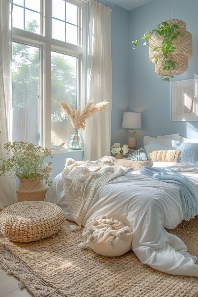 Periwinkle Peace Dorm Room