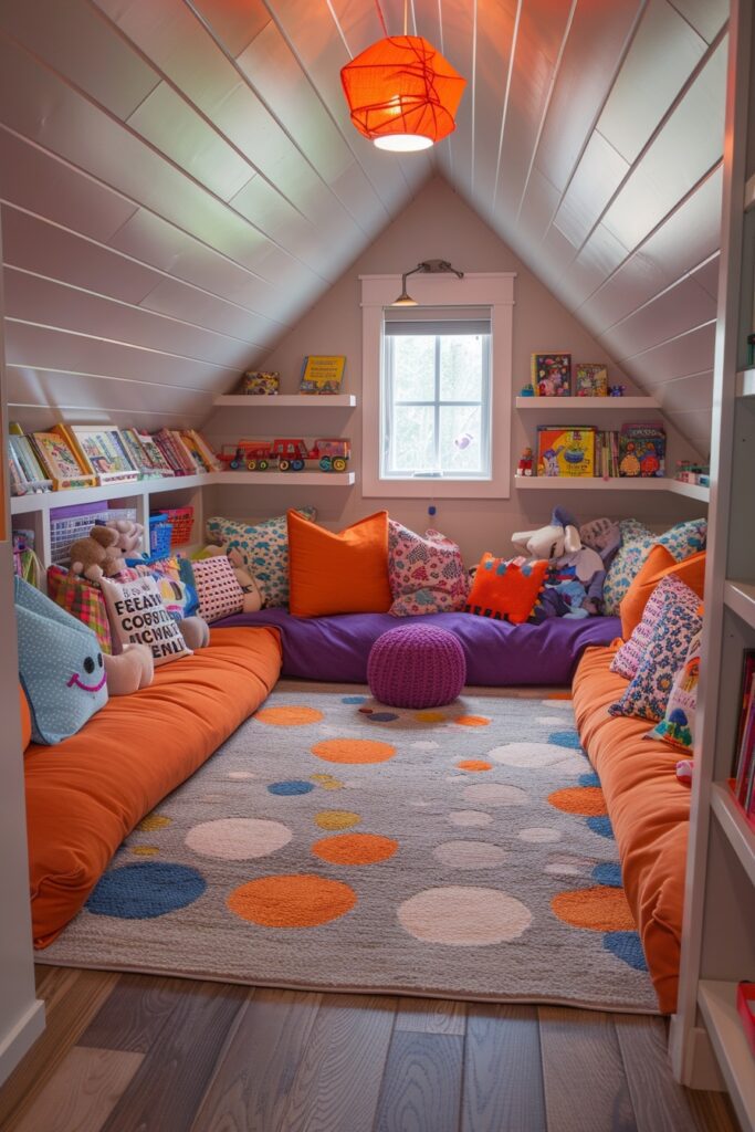 Playful Attic Playroom