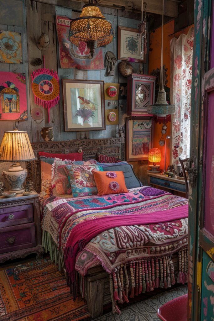 Playful Bohemian Gypsy Bedroom