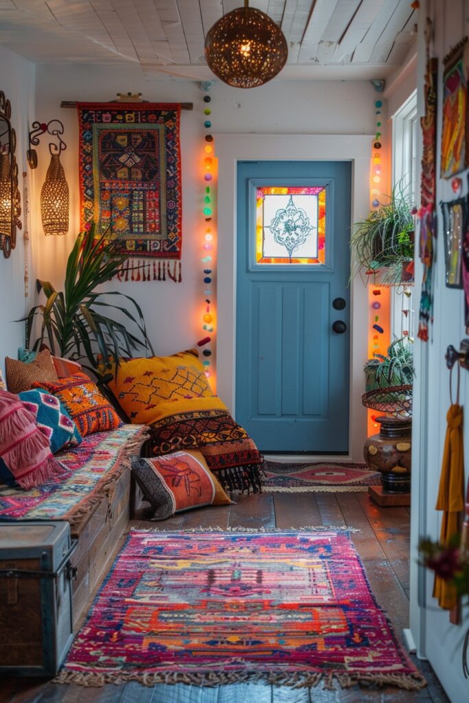 Playful Boho Entryway