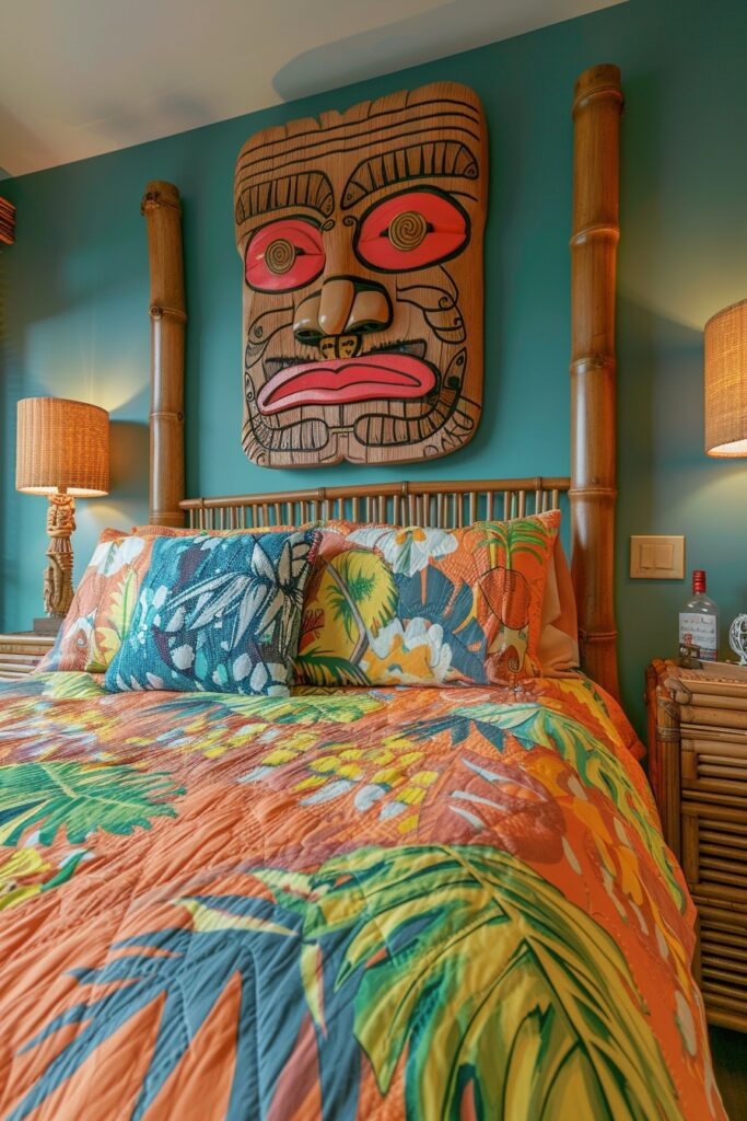 Polynesian Party Bedroom