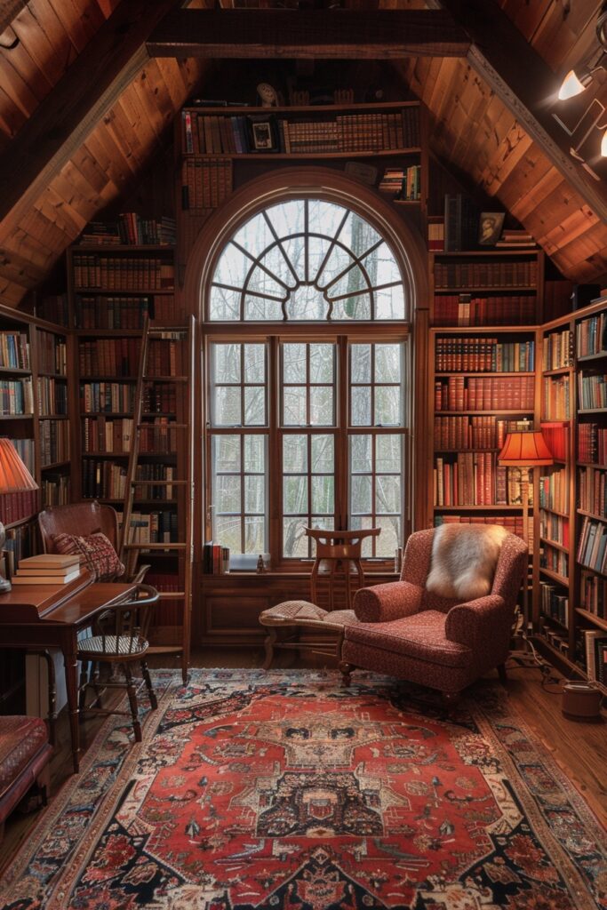 Private Attic Library Sanctuary