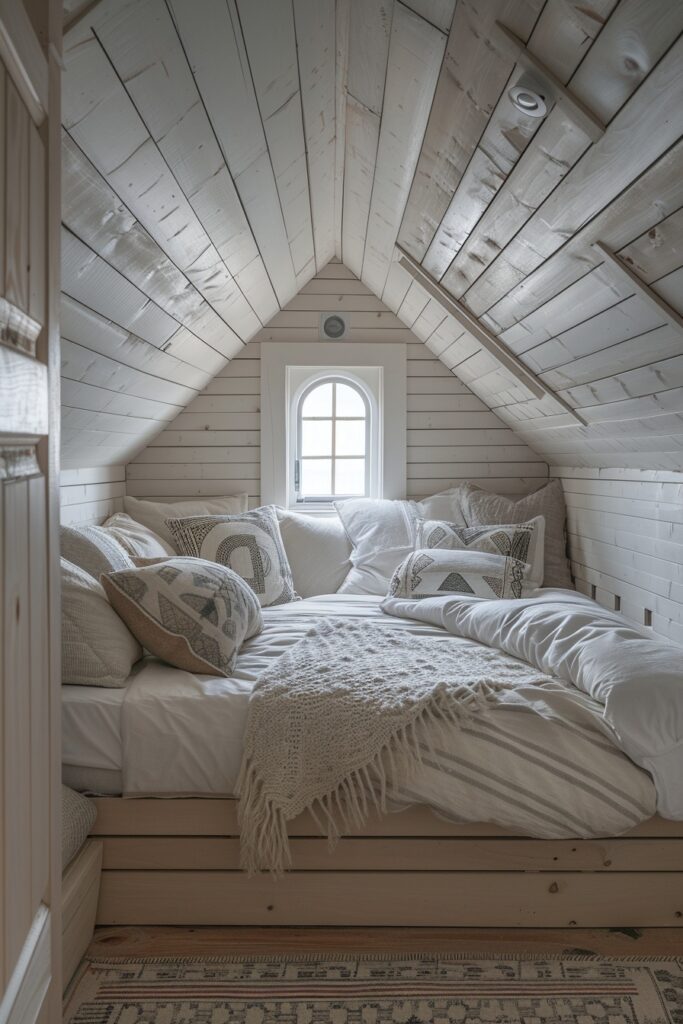 Quaint Sleeping Nook Under the Eaves