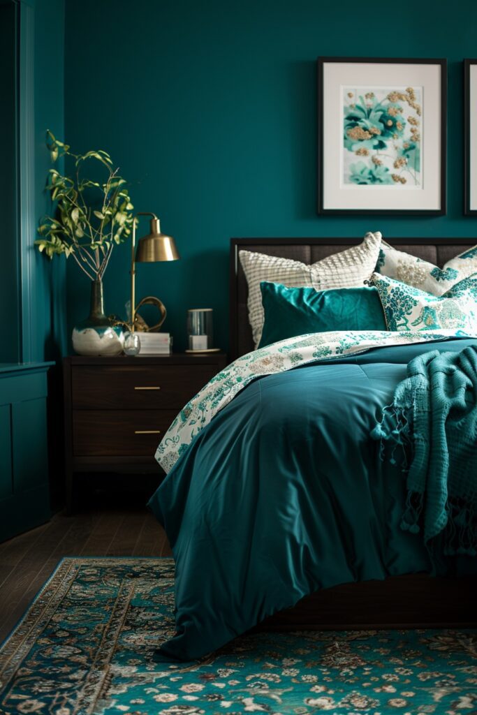 Quaint Teal Boudoir