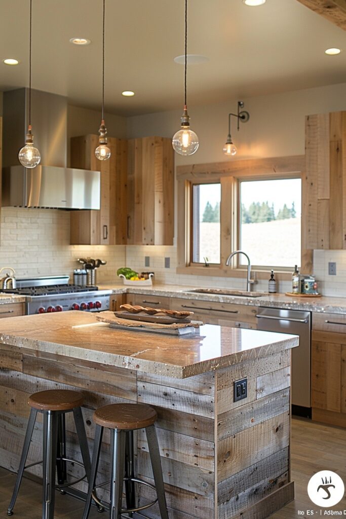 Recycled Material Kitchens for Eco-Chic Design