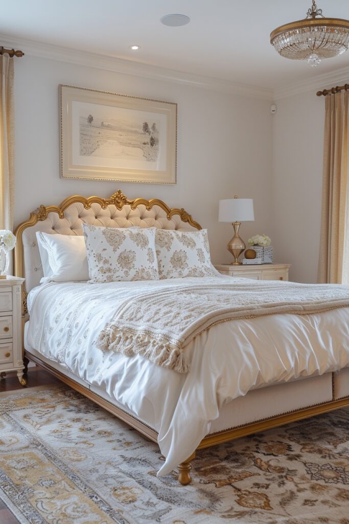 Regal Gold Accent Bedroom