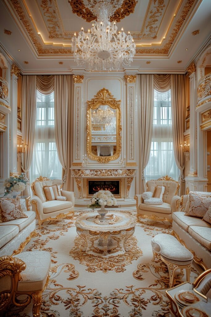 Regal Rococo Revival Rooms