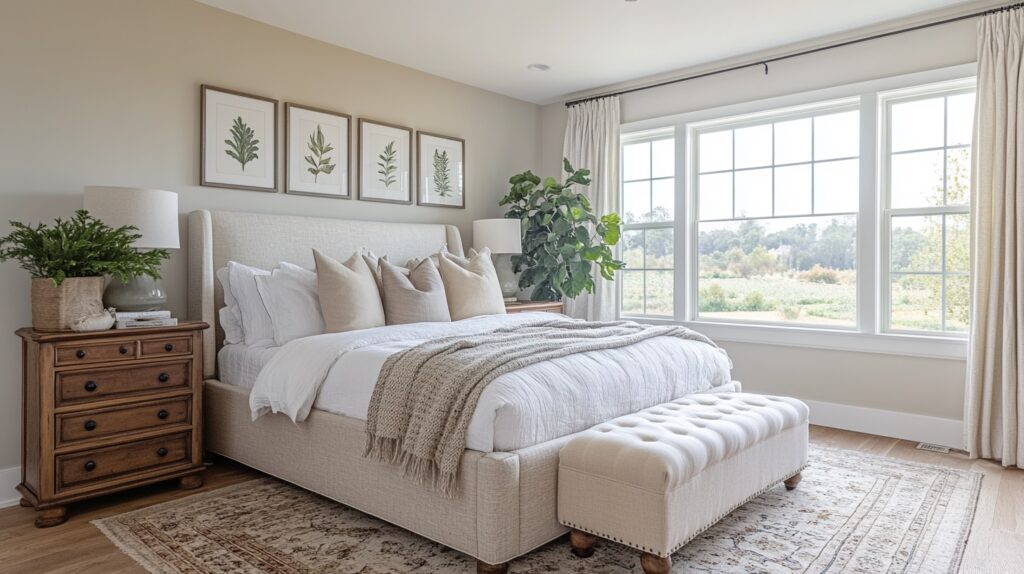 Sage Green Farmhouse Bedroom