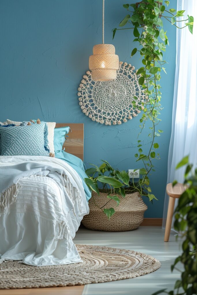 Serenity Azure Boho Room