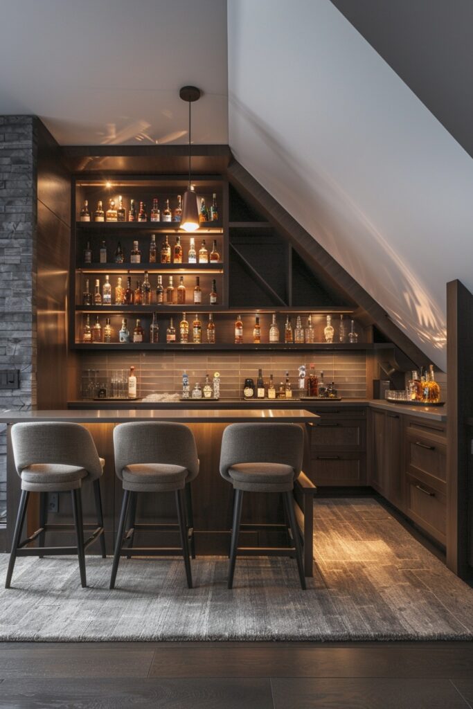 Sophisticated Attic Mini-Bar Lounge