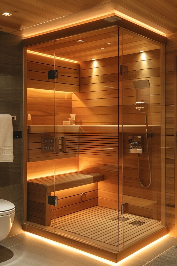 Space-Efficient Infrared Saunas