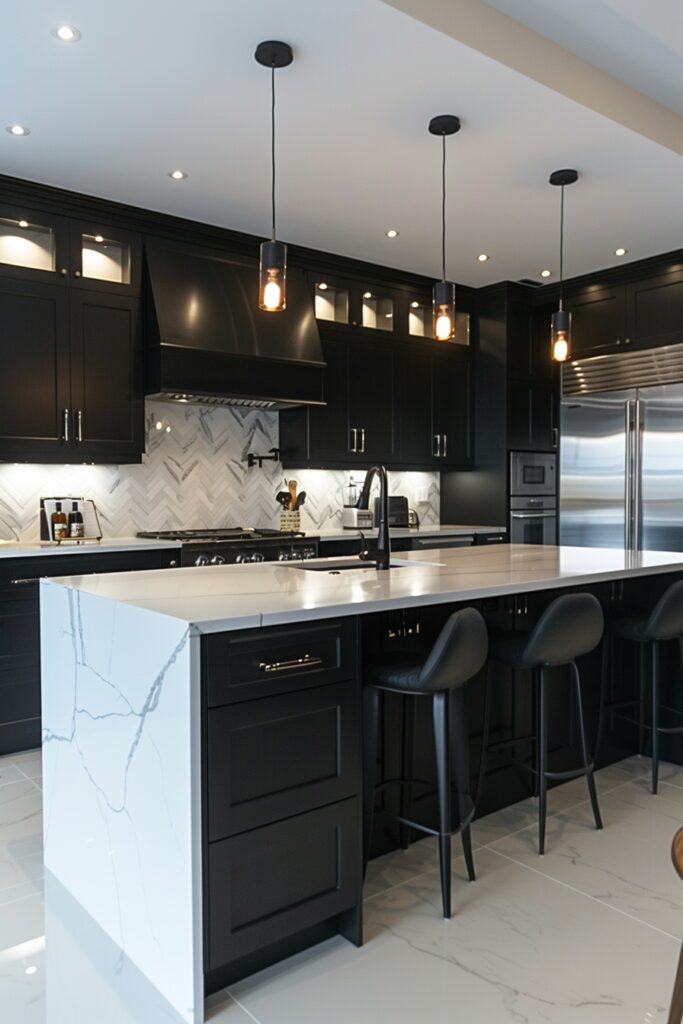 Stark Monochrome Kitchen Themes